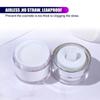 Portable Refillable Travel Cream Sample Vials Empty Squeeze Pump Vacuum Bottle Press Cream Jar Acrylic Cans Lotion Container