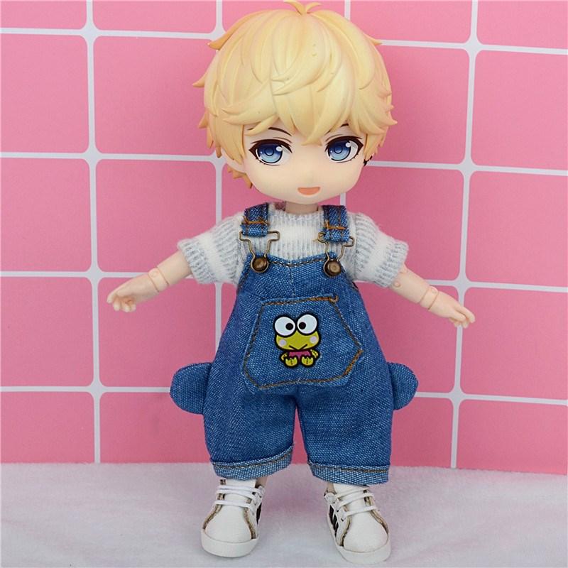 ob11 Baby Model Blue One Shoulder Overalls Casual Wear obitsu 11 Molly Gsc 1/12 BJD Doll Accessories Clothing BJD Baby Clothes