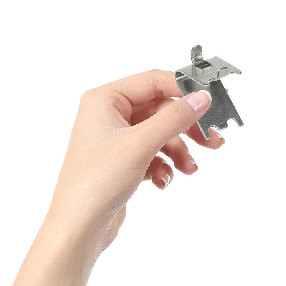 10Pcs Refrigerator Shelf Clips Stainless Steel Cooler Shelf Brace Freezer Rack Clip Support Hooks Metal Refrigerator Clamp Hooks