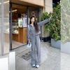 Petite Women's Hooded Long Sleeve Sweatshirt & Wide Leg Pants Set - Autumn 2025 Fashion