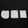 3pcs set Plastic Cream Dough Scraper Cutter Spatulas for Pastry Cake Decoration