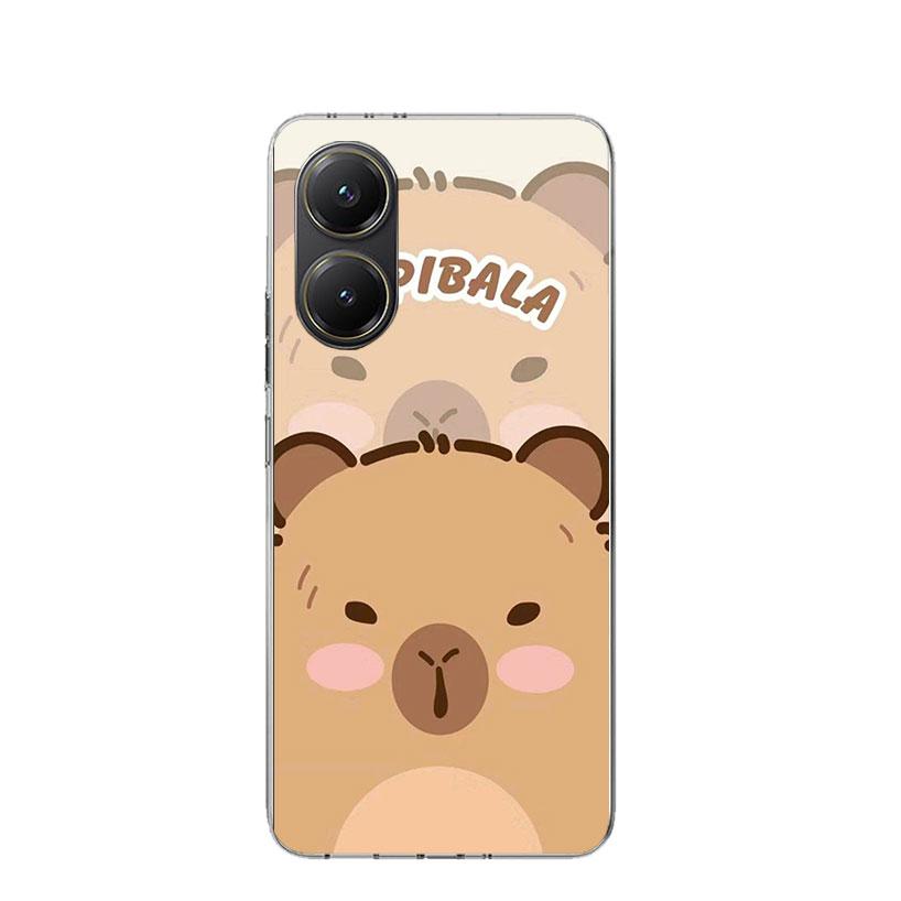 Funny Capybara Cartoon Animal Phone Case For Xiaomi Poco X3 X5 X6 X7 X4 Nfc F7 Ultra F6 F5 Pro F4 Gt F3 M6 M5S M4 M3 Art Cover C