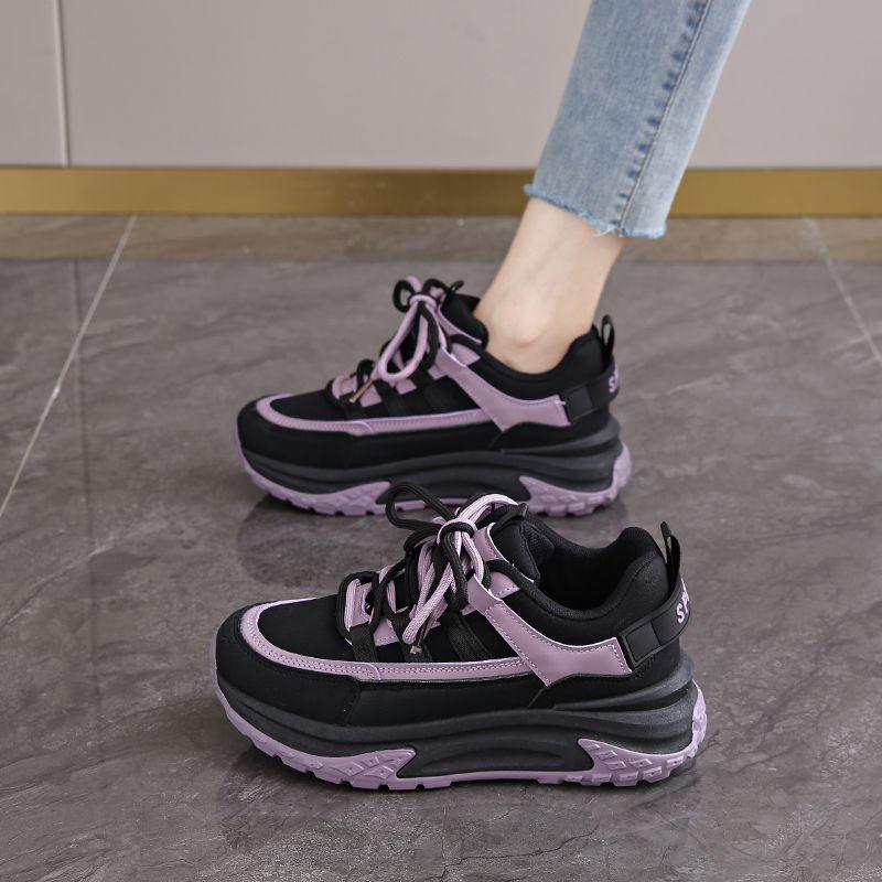 

Men Women Winter Spring Autumn Sports Shoes Comfortable ThickSoled New Leather Suitable for Daily Wear and Various Occasions 38