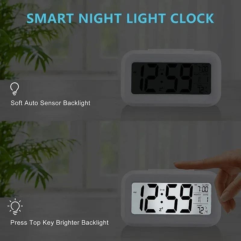 LED Digital Alarm Clock Backlight Data Time Calendar Desktop Multifunction Electronic Backlight Table Clock