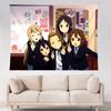 KOn Maid Anime Girls Wall Tapestry Japanese Animation Art Bedroom Decor Otaku Gift Cute Characters Home Decoration Poster