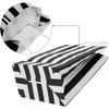 12Pcs Gift Bags Small 5.9x3.1x8 Inch Striped Paper Bags Black And White Gift Bags Black Bags For Gifts, Party, Birthday