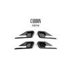 4Pcs Carbon Black ABS Door Bowl Molding Trim Decorative Strip Cover for SSANGYONG TORRES/TORRES-EVX/ACTYON -2026 LHD/RHD