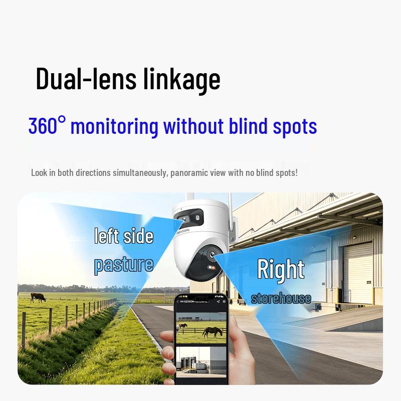 HIKVISION 4G Dual-Lens Security Camera CN plug (adapter included)