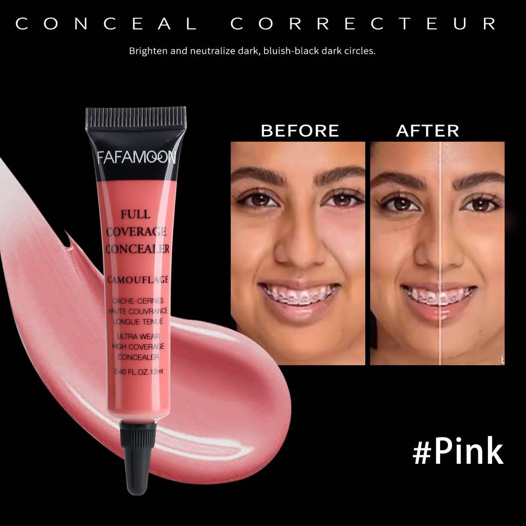6 Colors Matte Liquid Concealer Brightens Skin Tone Full Coverage Foundation Dark Eye Circles Concealer Oil Control & Waterproof