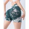 Fitness Shorts for Women, Quick-Dry, European and American Style, Tummy Control, Running Sports Shorts, Tie-Dye Yoga Wear with a Stylish Design