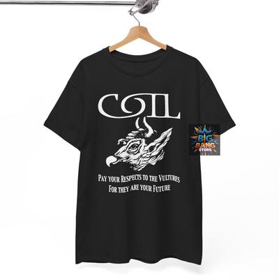 COIL Vultures Shirt Throbbing Gristle T-Shirt, Music Band Punk Metal, Unisex Tee
