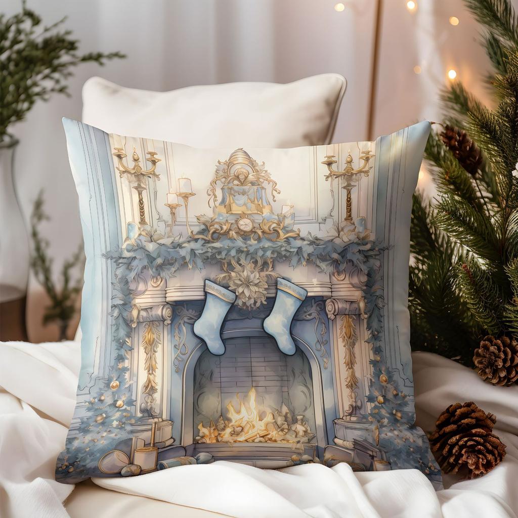 New Christmas Pillow Cover Premium Luxury Santa Home Sofa Cushion Cover Premium Durable Quality Useful Practical