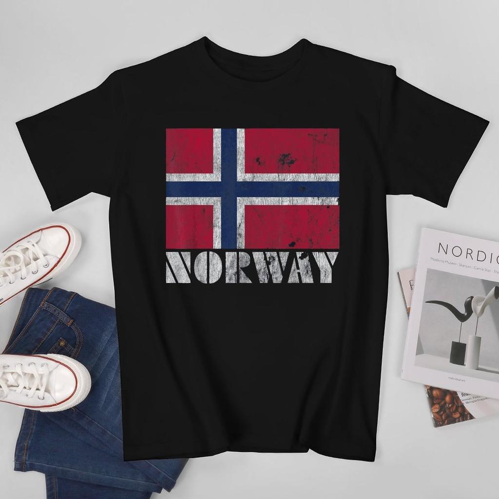 More Design Norway Flag Norse Unisex Tshirt Tees Tshirt Oneck T Shirts Unisex Boys Clothing 100 Cotton