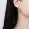 Lindon Copper Alloy Zircon Earrings Drop Earrings For Women Wedding Party Gifts