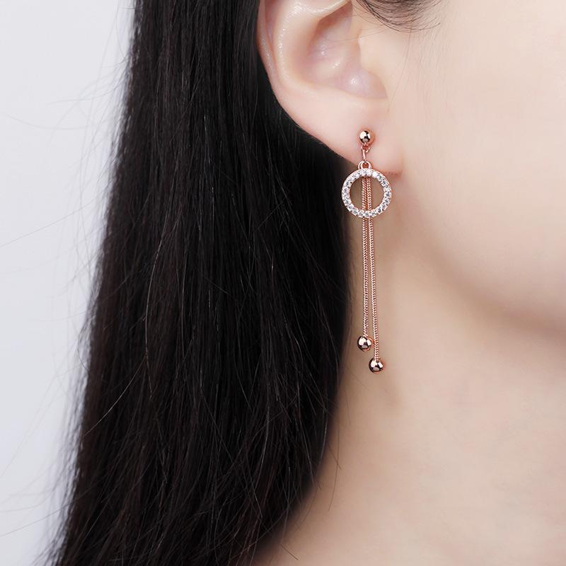 Lindon Copper Alloy Zircon Earrings Drop Earrings For Women Wedding Party Gifts