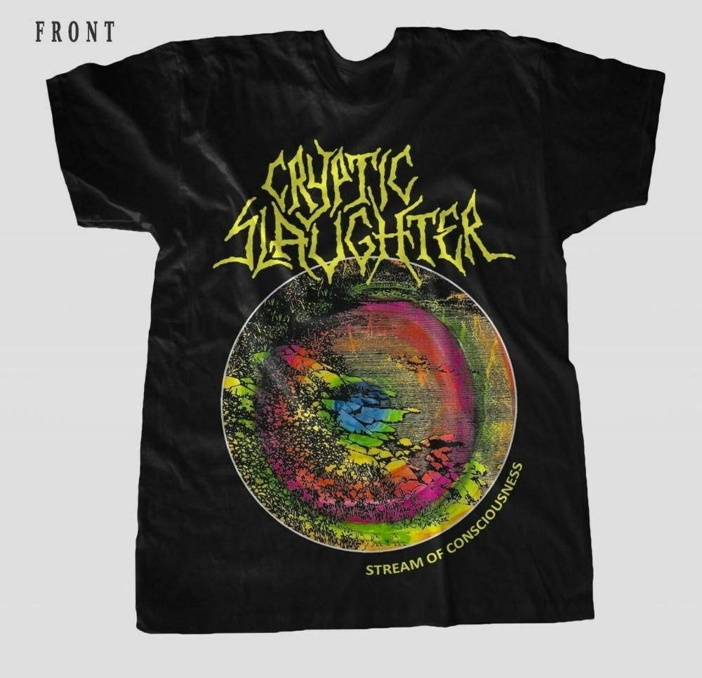 CRYPTIC SLAUGHTER Stream Of Consciousness T Shirt Full Size S5XL Unisex T-Shirt L
