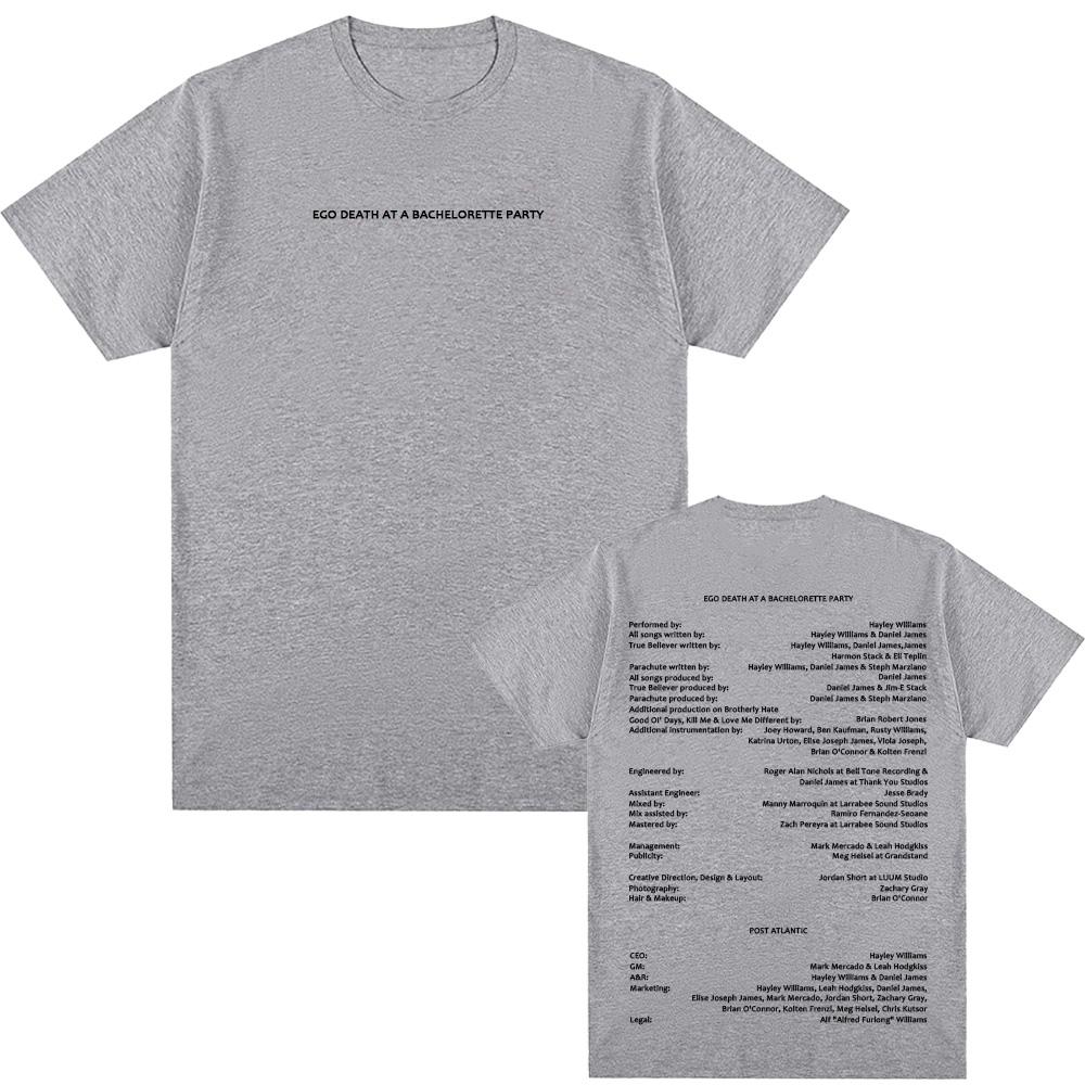 EGO DEATH AT A BACHELORETTE PARTY T-Shirt Hayley Williams 2026 NEW TEE Fashion High Quality Graphic Printing Clothes 100%cotton