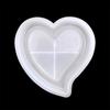 3Pieces Heart Shape Silicones Mold Flexible Design For Epoxy Jewelry Container Tray Home Decorations Crafting Mould