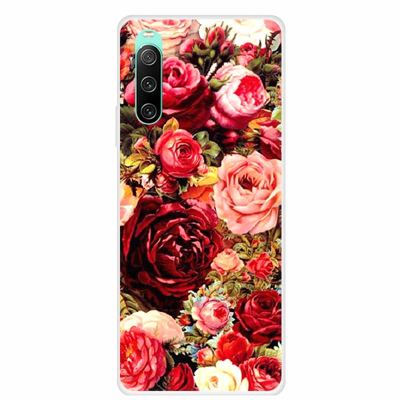 For Sony xperia 10 IV Case 1 IV 10 iV Clear Fashion Soft TPU Silicone Back Case For Sony Xperia 10 1 5 III Cover Funda Shell Cat