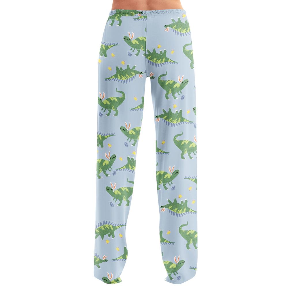 Anime Pajama Pants Sleepwear Casual Drawstring Elastic Waist Pants Comfy Straight Yoga Loose Trousers