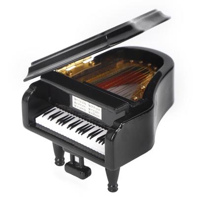 Lipové dřevo Miniaturní piano Mini model hudebního nástroje Dárek Ozdoby nástroje
