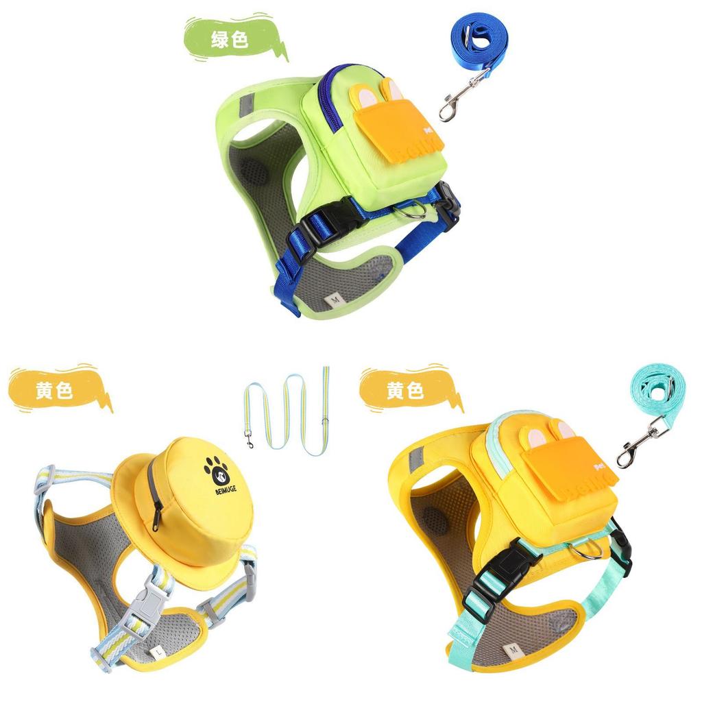 Zaino Cane Cartone Animato Con Guinzaglio Per Viaggi All'aperto Animali Domestici E Accessori Per Animali Domestici