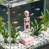 Regalo Creativo per Acquariofili Scheletro Danzante Aeratore per Acquario con Articolazioni Mobili Decorazioni per Acquario di Halloween Pompa ad Aria Dinamica Accessorio