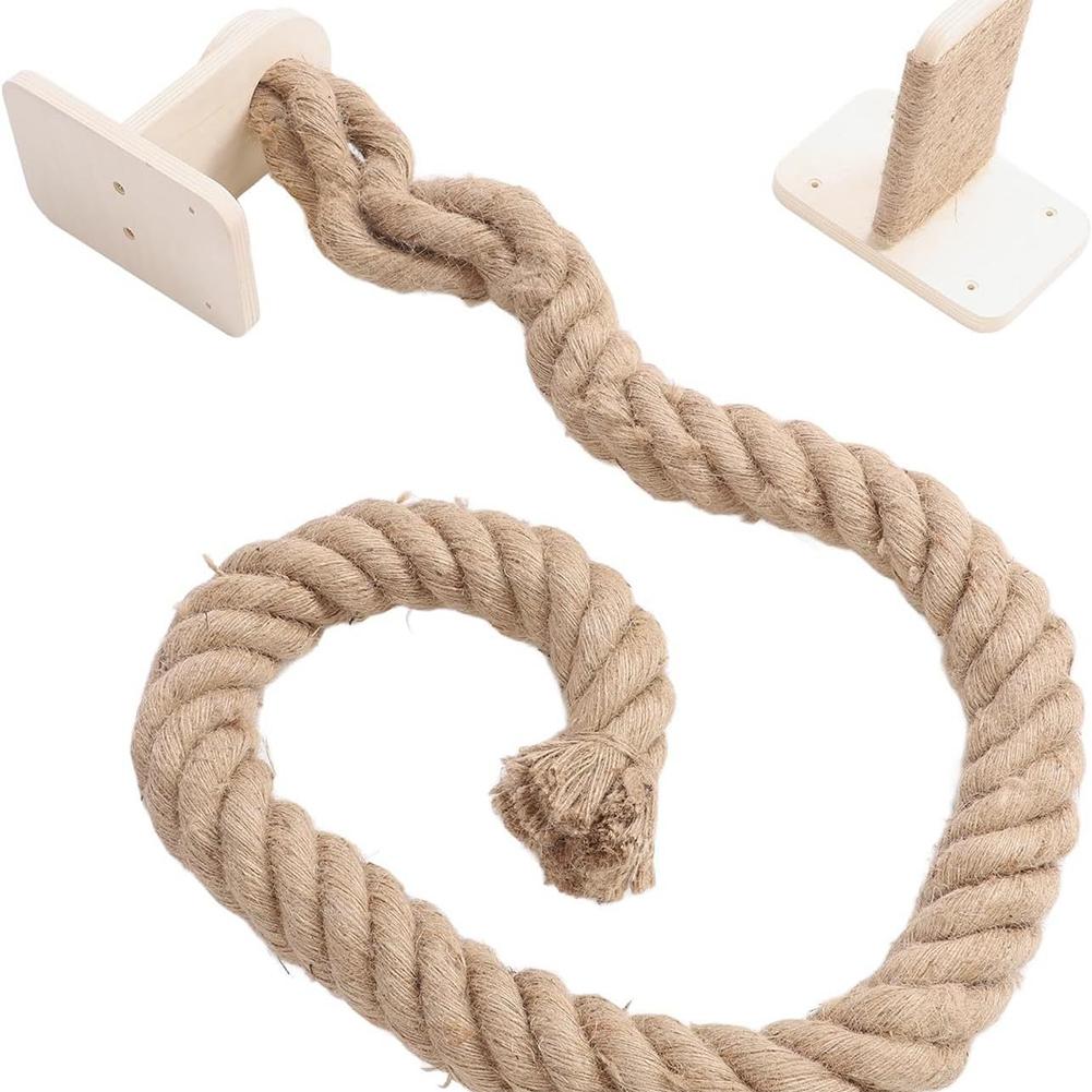 

Cat Climbing Rope Wear Resist Thickened Sisal Rope Reusable Wall Mounted Rope for Cat Furniture Scratcher Play Equipment United States