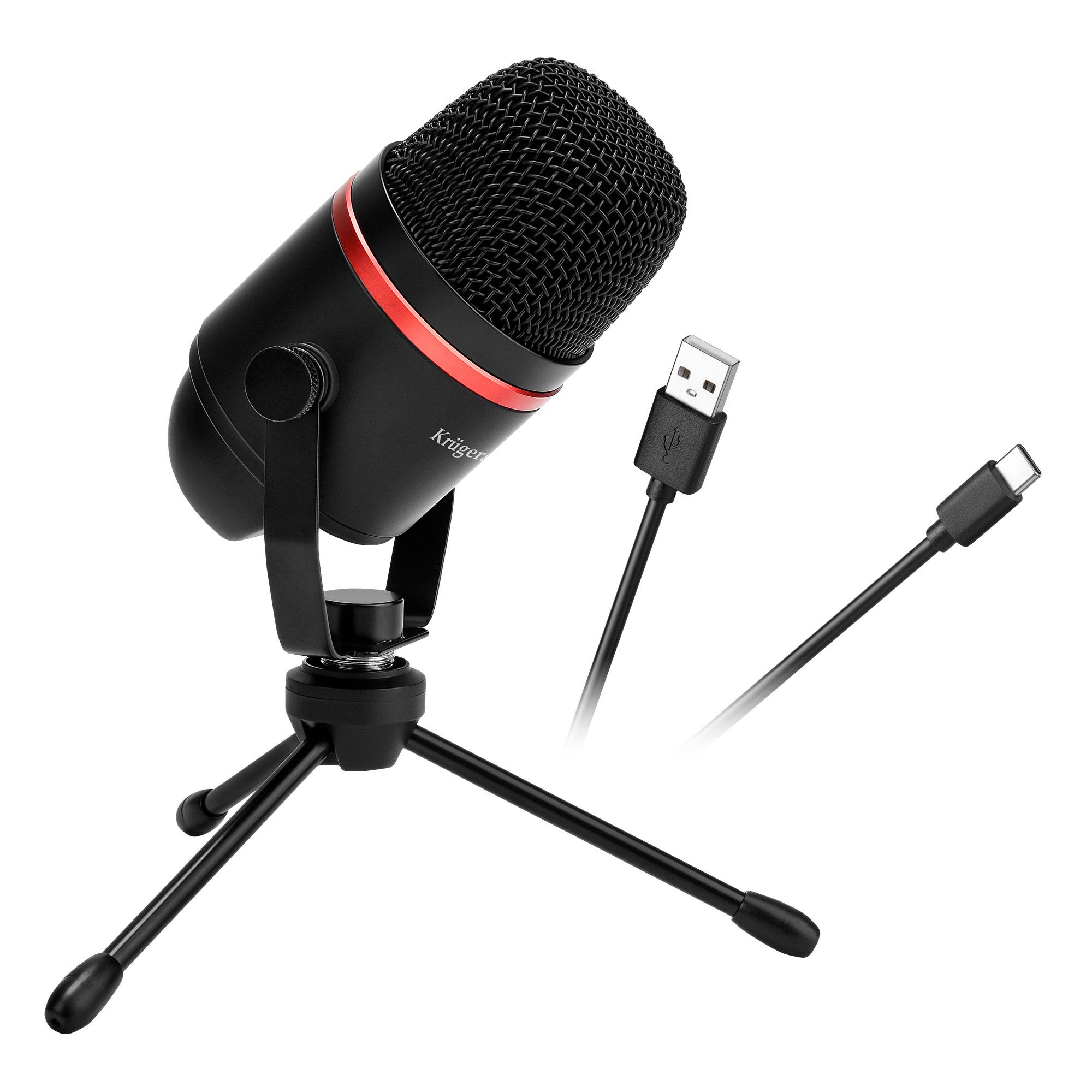 Kruger&Matz Warrior GV-200 USB Gaming Vlogger Microphone for Streaming