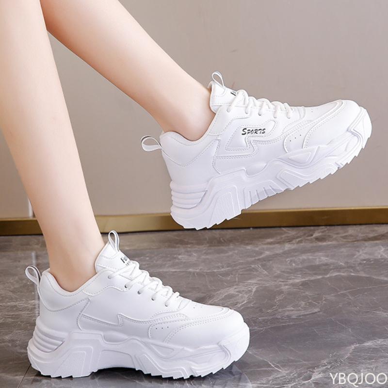 Sports Women's Shoes Spring and Autumn New Versatile Running Thick Sole Wear-resistant Casual Dad Women's Shoes Sneakers