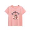 Foreign Trade Trendy Children's Clothing Summer Girls' Short-Sleeved T-Shirt Korean Style Children's Bear Baby Clothes Pure Cotton Printed Ins