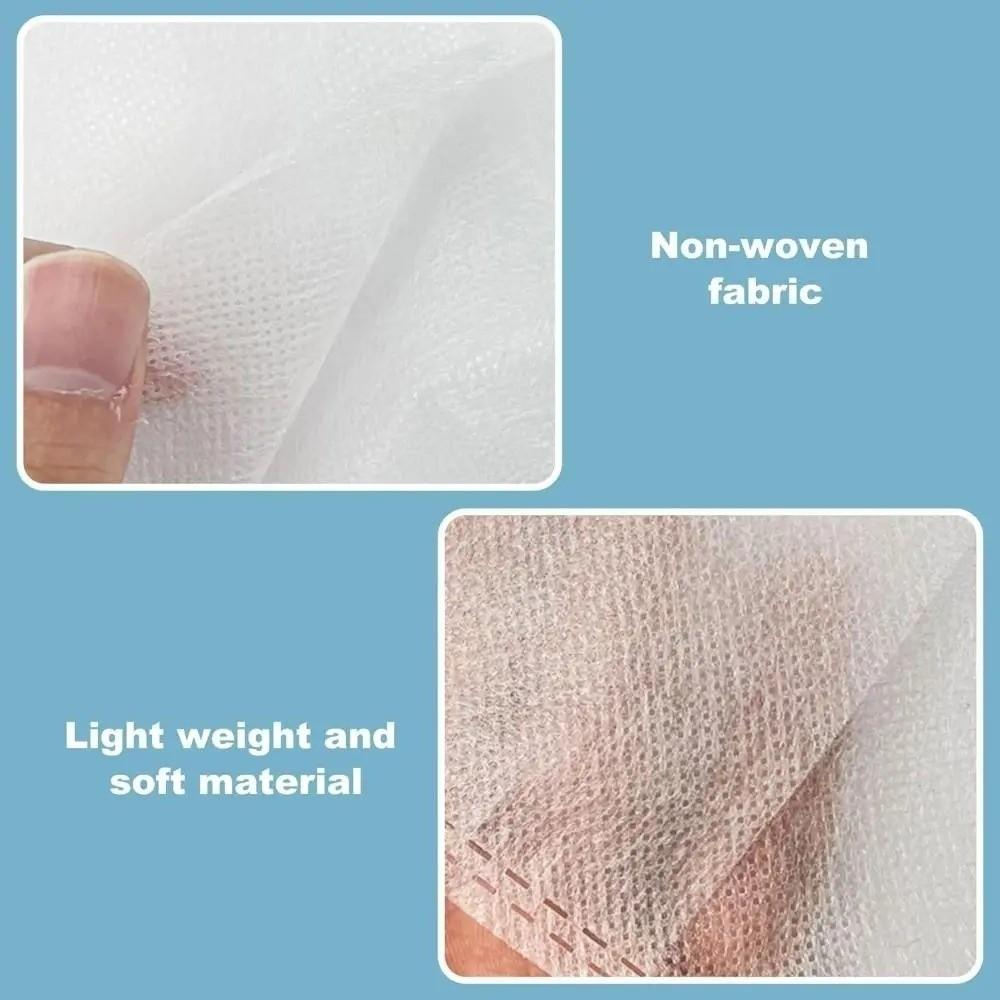 100Pcs Non-Woven Face Makeup Protector Hood Breathable Cosmetic Face Cover  Fitting Rooms