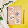 50Pcs/Set Flowers Healing Phrase Stickers DIY Fashion Waterproof Doodle Decals Stickers