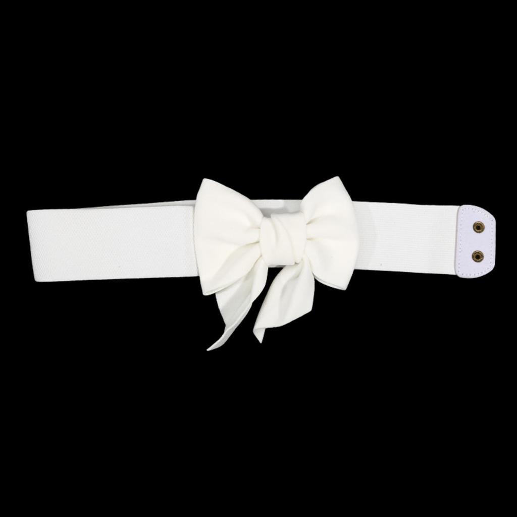 Dame Stretch Midjebelte Stropper Elegant Bred Side Midjebånd Stor Sløyfe Elastiske Belter For Jenter Kjole Kåpe Cummerbunds Korsett