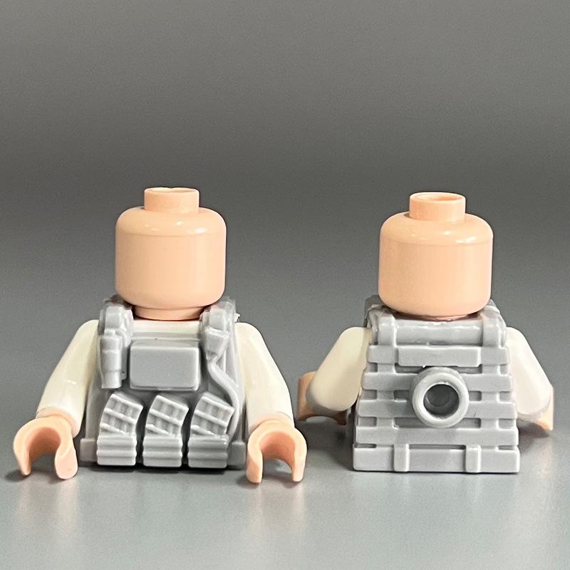 Compatible Building Block Miniature Body Armor Combat Single Vest Small Particle Building Block Accessories Toy Diy Assembly