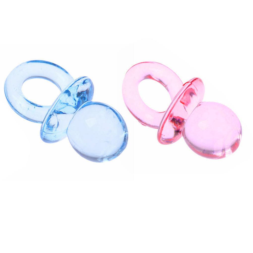 10 Stück Baby Spielzeug Acryl Transparent Schnuller Party Dekorationen Geschenk