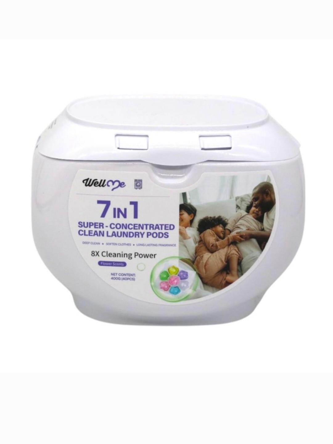 

Суперконцентровані універсальні капсули для прання 6в1 WellWE - капсули, які дуже добре перуть. 8X очищаюча сила 40 капсул. 7 in 1 universal