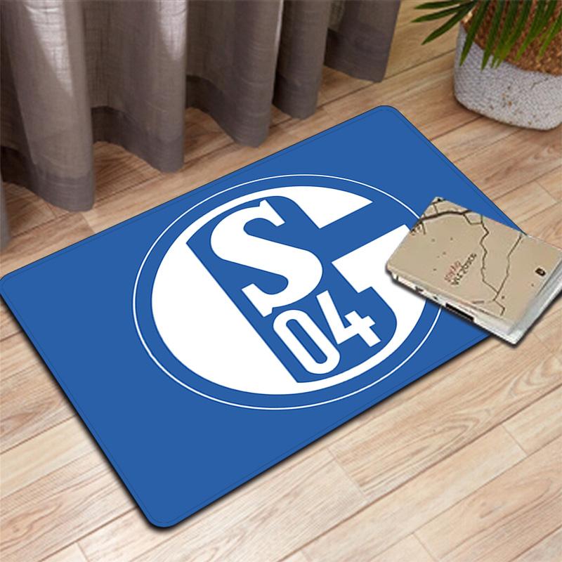 Schalke 04 Pattern Rug Floor Mat for Living Room or Bedroom Soft and Comfortable Carpet a Gift for Birthday and Holiday.