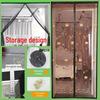 Magnetic Summer Door Curtain with Velcro Screen for Windows and Doors