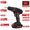 88VF Cordless Electric Drill Cordless Drill Set 27PCS Electric Screwdriver Drill Power Tool
