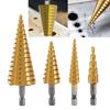 4-12 3-12 4-20 4-32mm HSS Steel Step Drill Bit Drilling Power Tools Metal High Speed Steel Wood Hole Cutter Cone Drill