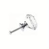 16Pcs Diamond Furniture Door Knobs Crystal Glass Pot Cover Handles Cabinet Pull Decorative for Dresser Cupboard Wardrobe
