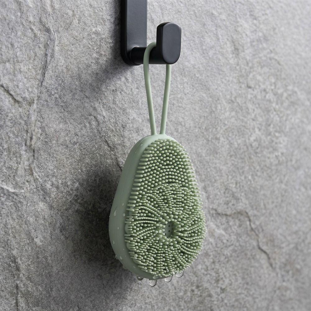 Body Scrubber Refillable Bath Brush Skin-Friendly Massage Brush Body Wash Brush Massage
