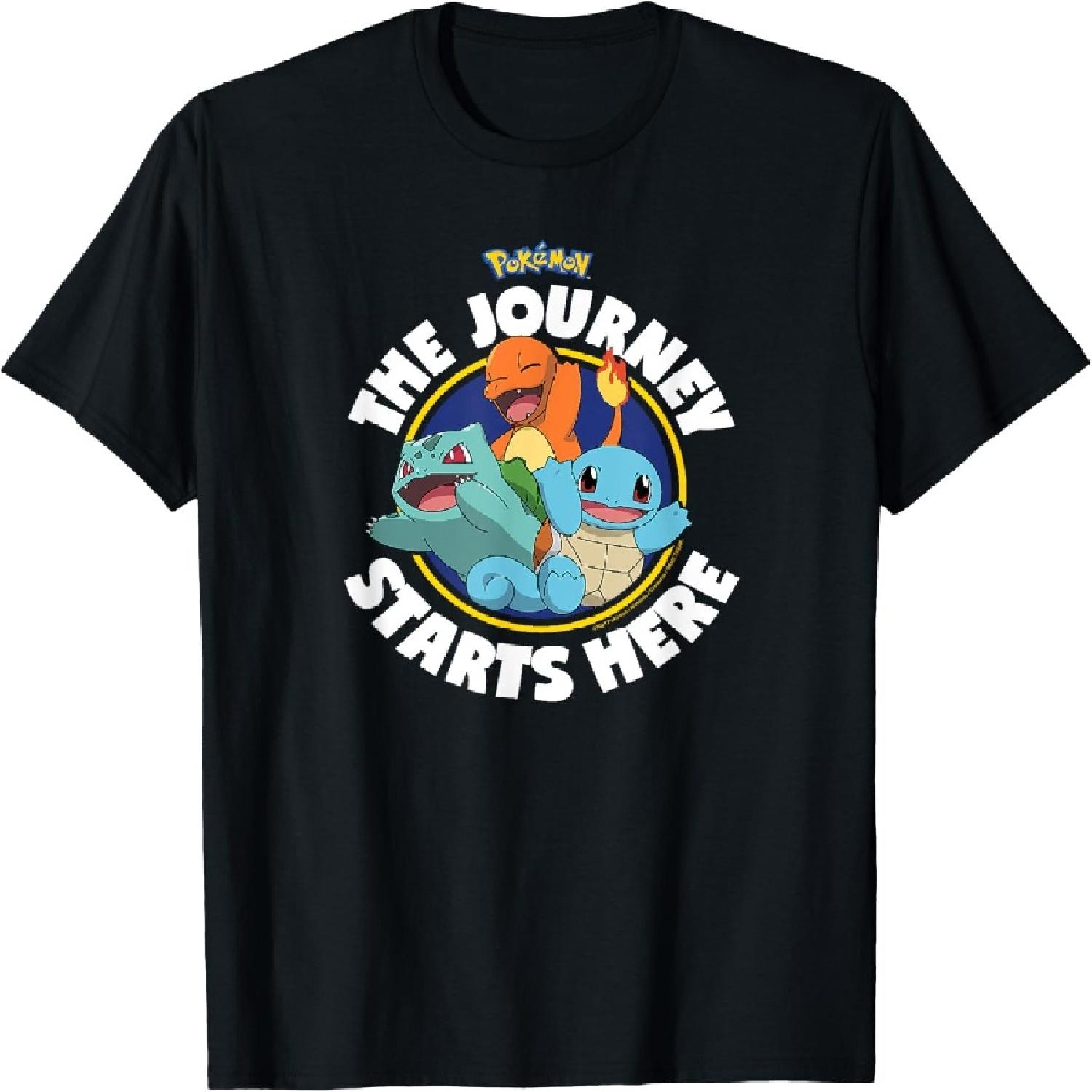 Pokémon - Charmander Bulbasaur Squirtle Kanto Journey T-Shirt XXXXXL разноцветный
