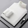 [Machine Washable] Men'S Semi-Turtleneck Sweater Integrated Fleece Winter Fleece Warm Sweater Close-Fitting Knitted Bottoming Shirt