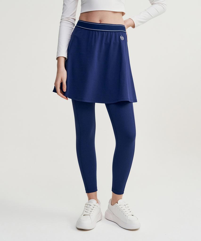 SERGIO TACCHINI W Essential Cover-Up Flare Skirt (Navy)