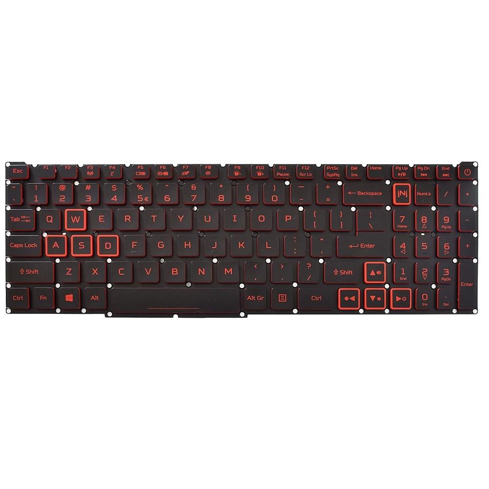 Red Backlight Keyboard for Acer Nitro 5 AN515-43 AN515-54 AN517-51 AN517-52