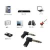YINKE 3.5mm L-Shaped Stereo Converter Plug, Set of 2, Compatible with Headphones, Guitars, Keyboards, and Audio Devices, including Digital Pianos and