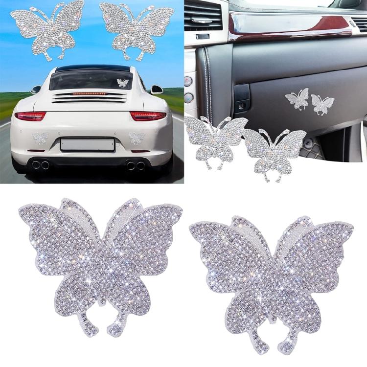 Shine Crystal Car Bumpers Sticker Decal Glittering Rhinestones Laptop Decoration