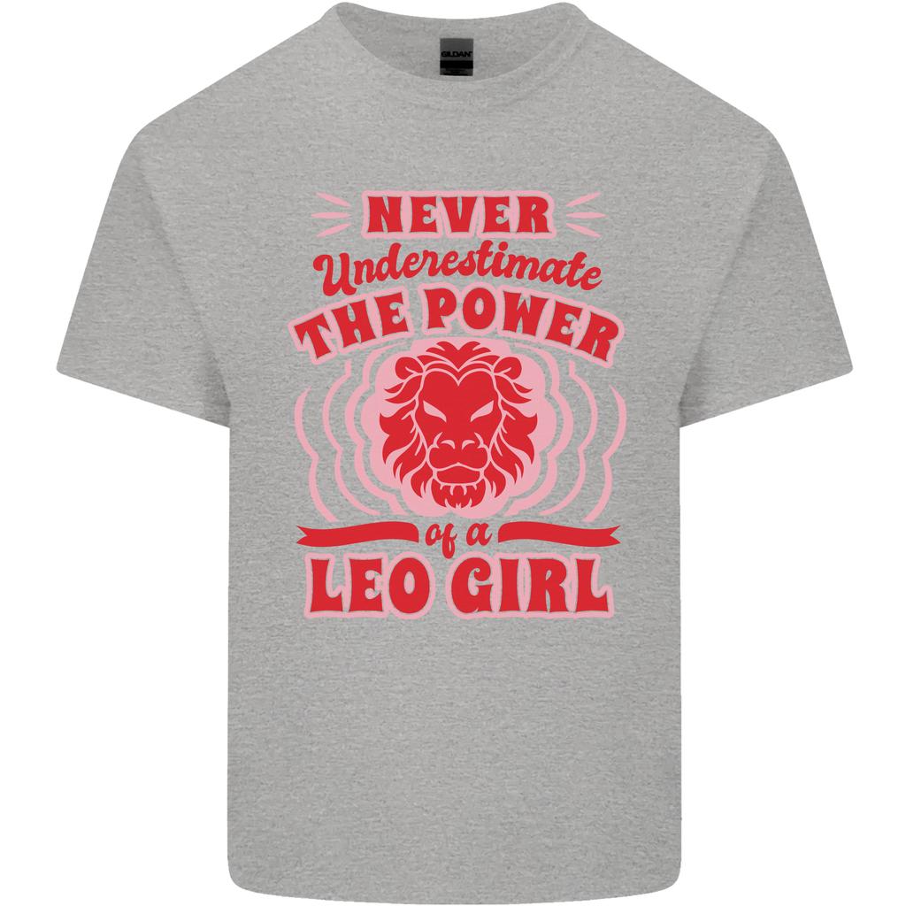 Power of Leo Girl Star Sign Zodiac Horoscope Unisexs Light Cotton TShirt